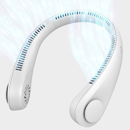 Portable Bladeless Neck Fan – Stay Cool Anywhere ❄️