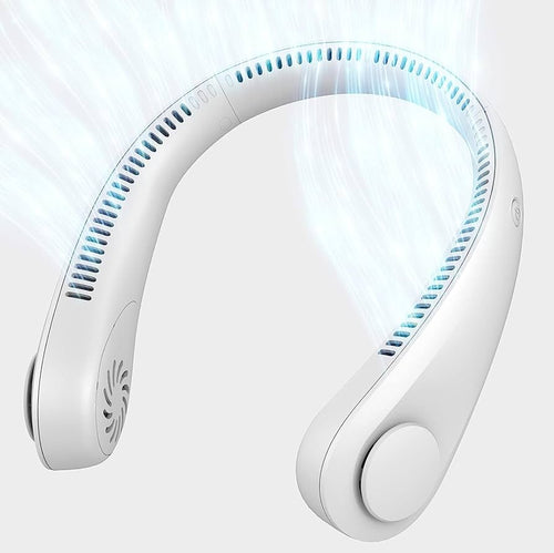 Portable Bladeless Neck Fan – Stay Cool Anywhere ❄️