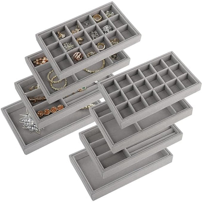 Velvet Jewellery Organizer For Drawer