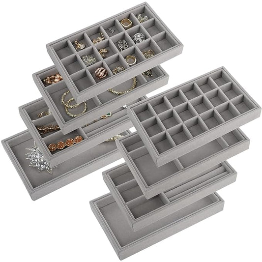 Velvet Jewellery Organizer For Drawer