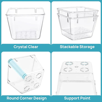 Clear Drawer Organizer Tray set