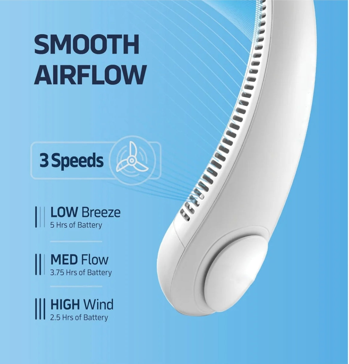 Portable Bladeless Neck Fan – Stay Cool Anywhere ❄️