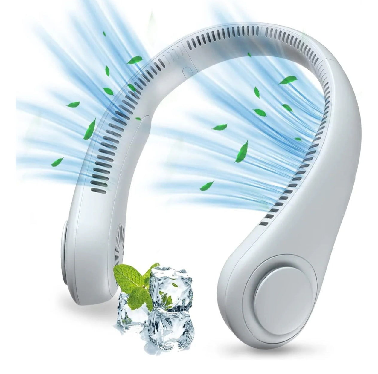 Portable Bladeless Neck Fan – Stay Cool Anywhere ❄️