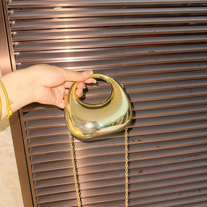 Moon Clutch Purse Acrylic Evening Handbag for Women